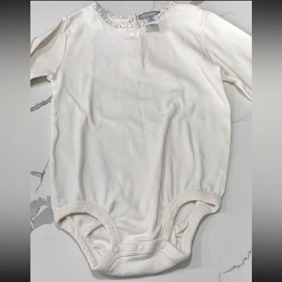 Carter’s | Girls Brown Herringbone Tank Dress with Cream Onesie - Picture 5 of 12